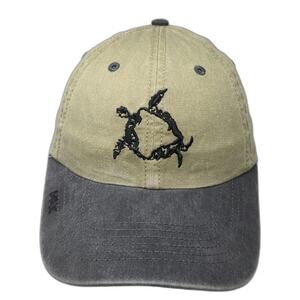 Max Baseball Cap Green Gray One Size Turtle Hawaii Honu State Flag Slideback Hat